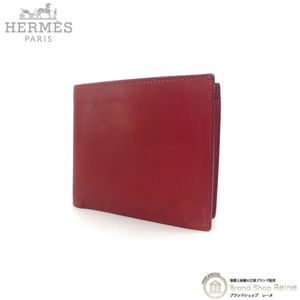 エルメス （HERMES） MC2 タレス □D刻 レッド 二つ折り 財布 メンズ ヴィンテージ ソルド品（中古）