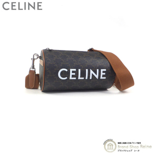 セリーヌ （CELINE） シリンダー トリオンフ キャンバス ショルダー 斜め掛け バッグ 11005 タン（新品）