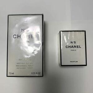 未使用　CHANEL NO5 PARFUM 7.5ml 7ml 2本　シャネル　香水　未使用　☆送料無料　パルファム フレグランス