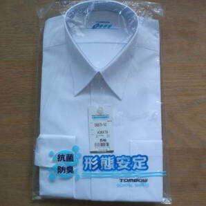 即決 送料無料 新品 TOMBOW 男子長袖形態安定スクールシャツ 160cmの画像1