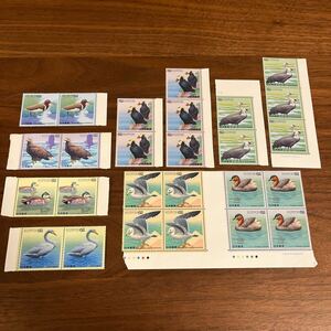  stamp waterside bird series 8 kind 62 jpy ×26 sheets face value 1,612 jpy 1991-1993