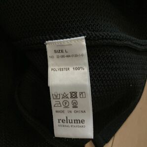 JOURNAL STANDARD relumeジャーナルスタンダードレリューム 超美品一回の着用のみ 人気完売品春用ワッフルカットソーLサイズ黒ベイクルーズの画像6