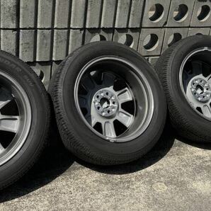 デリカD5シャモニー純正タイヤホイール 225/55R18 7J OFF38 ENKEI 使用期間14日 送料無料の画像2