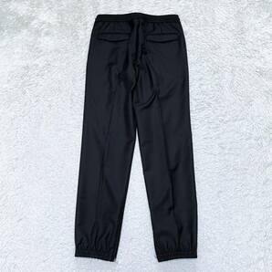 極美品 DIOR HOMME ディオールオム ウールツイルトラック パンツ イージーパンツ ジョガー テーパード 44 S〜M相当 ブラック メンズの画像5