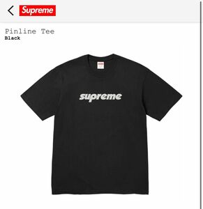 Supreme Pinline Tee Black Mサイズ Tシャツ ブラック シュプリーム ロゴ