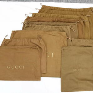 1円 GUCCI グッチ 保存袋 ダストバッグ サイズいろいろ 中・大サイズ 11個 まとめ 山 大量 dustbag G-3の画像4