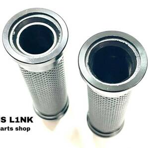 送料安 LK2-1BK アルミ グリップSet 黒 YBR125 TW125 TW200/E TW225/E SRV250 SR400 SR/500/600 SRX/250/400 SRX-4 ルネッサ 4DN 汎用の画像4