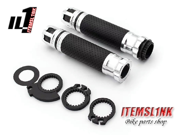 LK2-2SV 高品質 アルミ製 グリップ 銀 CB400SF CB400SB NC31 NC39 NC42 CB750F RC42 CB750F CB1300SF CB1300SB汎用