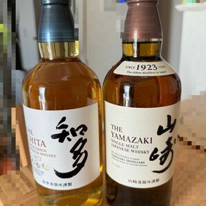 山崎 NV 知多　サントリー 2本セット　700ml ウイスキー