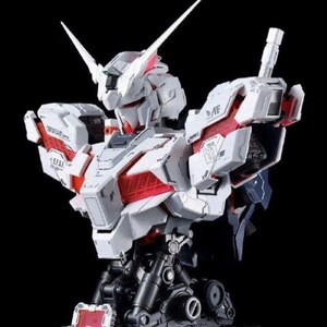 RX-0 億輝社 ユニコーンガンダム 胸像 バスト レッドフレーム LED発光 1/35 未組立 uz-44