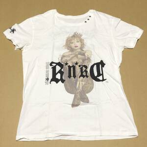 浜崎あゆみ　ayumi hamasaki　Rock'n'Roll Circus　ARENA TOUR 2010　Tシャツ　白　Lサイズ　スタッズ付き　USED ★★送料無料★★ 超レア