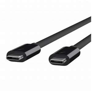 Belkin ベルキン Thunderbolt3ケーブル 高速 40Gbps 5A 5K/ウルトラHD対応 2m F2CD085bt2M-BLK-A 6.5 FT