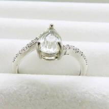新品 水晶 クリスタル ダイヤモンド 指輪 リング 925 シルバー 天然石 宝石_画像5