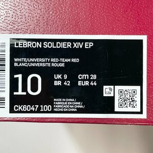 28cm NIKE LEBRON SOLD 14 EP CK6047-100 ナイキ レブロン ソルジャー 14 EP ユニバーシティレッド メンズ スニーカー QP H106352の画像10