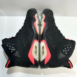 27cm AIR JORDAN 6 RETRO 384664-023 エア ジョーダン 6 レトロ インフラレッド メンズ スニーカー RF H80906の画像4