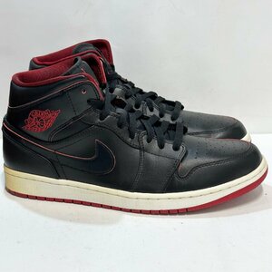 29cm AIR JORDAN 1 MID 554724-028 エア ジョーダン 1 ミッド ブラック レッド メンズ スニーカー IQ H105668