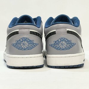 29cm AIR JORDAN 1 LOW 553558-103 エア ジョーダン 1 セメント ブルー メンズ スニーカー EE 102231の画像5