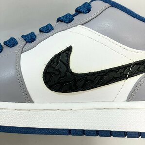 29cm AIR JORDAN 1 LOW 553558-103 エア ジョーダン 1 セメント ブルー メンズ スニーカー EE 102231の画像8