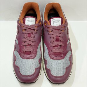 28cm NIKE AIR MAX 1 / P DO9549-001 ナイキ エアマックス 1 / パタ マルーン メンズ スニーカー YA 107047の画像2