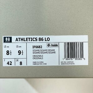 26.5cm ADIDAS ATHLETICS 86 LO IF6682 アディダス アスレティクス 86 ロー フィアーオブゴッド メンズ スニーカー VV H107034の画像10