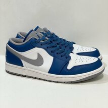 26.5cm AIR JORDAN 1 LOW 553558-412 エア ジョーダン 1 ロー トゥルーブルー メンズ スニーカー VG H106840_画像1