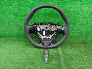  beautiful goods!! NCP131 Vitz RS G'S original leather steering gear steering wheel NSP130 KSP130 NHP130 NSP131 Ractis NSP120 NSP122 NCP120 NCP122