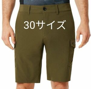 オークリー　ショートパンツ　撥水　ストレッチ　ウエスト73～78　ダークブラッシュ　メンズ　30サイズ　ゴルフ　ハーフパンツ　新品