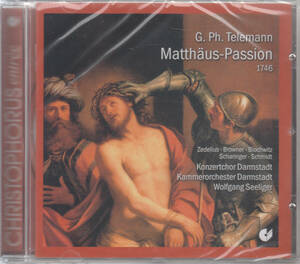 Telemann/Zedelius/Darmstadt Concert Choir - Saint Matthew Passion CD アルバム 輸入盤