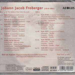 ◆新品・送料無料◆ヨハン・ヤーコブ・フローベルガー：エディションvol.2/組曲集～ボブ・ファン・アスペレン 2枚組 Import v8662の画像2