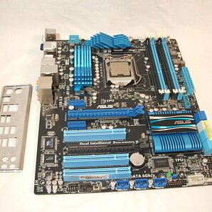 CPU付属 ASUS P8P67 REV3.1 ATXマザーボード Intel Core i5-2500S LGA1155 一応動作品 ジャンク 即決の画像1