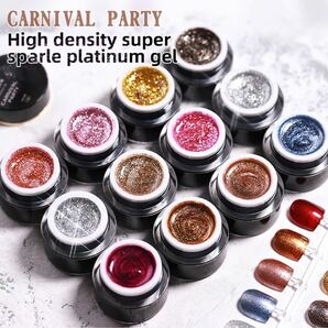 VENDEENI CARNIVAL PARTY Glitter Platinum Gel 12色の和風グリッタージェル ①