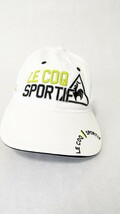 ゴルフキャップ ススポーツ ルコックスポルティフ 帽子 鶏 キャップ帽子White フリーサイズ_画像2