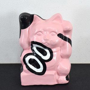 [ genuine work ]FACE [ solid ] maneki-neko . painting VOILLD SUPPLY collaboration work 2022 year present-day art 