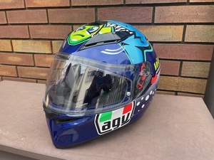 AGV K-3SVヘルメット K-3 SV Rossi Misano！ 2-3回のみ使用を100円スタートにて！Lサイズ（アジアンフィット）！