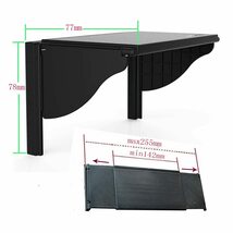 SL AUTO 5.5~10インチ ポータブル ナビ用 日よけ サンバイザー 視界良好 日差し防止 調整可能 取付簡単_画像2