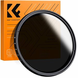 K&F Concept 67mm 可変NDフィルター ND2-ND400レンズフィルター 減光フィルター 超薄型 カメラ用フィルター+超極細繊維布（