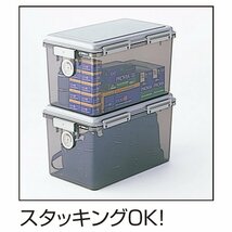 ナカバヤシ キャパティ ドライボックスS カメラ保管 20L クリアブラック DB-S1-CD_画像3