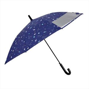  Ogawa (Ogawa) Kids long umbrella . rain combined use parasol Jump type 50cm LINEDROPSkozmikUV cut proportion & shade proportion 99% and more .. processing transparent window 