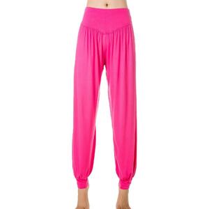 [Teddy] yoga pants lady's thin 10 minute height elasticity easy yoga wear p194 (sho King pink, M)