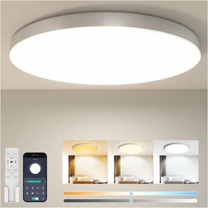 Coizabera LED シーリングライト 6畳 28W 3600lm 調光調色 豆電球常夜灯 天井照明器具 おしゃれ 蛍光灯 リモコン付き スマ