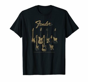 Fender Guitar Selection Variety On Display Vintage Poster Tシャツ