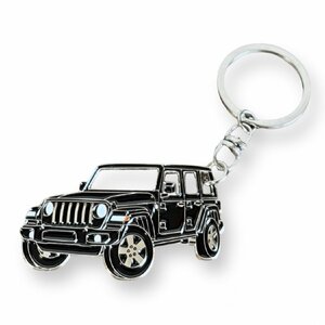 キーホルダー ジープ ラングラー アクセサリー 鍵 パーツ JK JKU JL アンリミテッド 内装品 Jeep Warngler キーリング (ブ