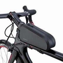 CXWXC 自転車 トップチューブバッグ 防水 フレームバッグ 大容量 再帰反射 フレームポーチ 防塵 ストラップ式 収納バッグ（CX-B14）_画像1