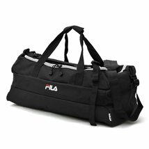 （フィラ）FILA ブランド ロゴ ボストン ボストンバッグ ３way (ブラック/ホワイト)_画像1