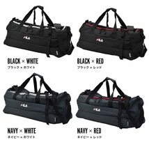 （フィラ）FILA ブランド ロゴ ボストン ボストンバッグ ３way (ブラック/ホワイト)_画像8