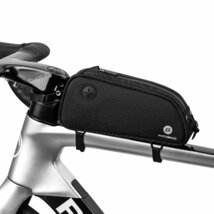 ROCKBROS(ロックブロス)トップチューブバッグ 自転車 ロードバイク バッグ 簡単装着 スリム フレームバッグ 収納バッグ 軽量 小物入れ 膝_画像1