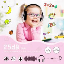 [ZOHAN] 030 防音 イヤーマフ 子供 遮音値 NRR22dB 耳当てプロテクター 学生用 聴覚保護 ヘッドバンド 調整可能 折りたたみ型_画像2