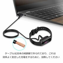 Seltureone Fitbit Luxe / Charge 5 / Charge 6用 充電ケーブル 1メートル 磁気吸着 USB充電 高耐久_画像5