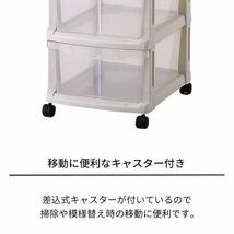 天馬 クローゼット収納 ユニフィット クローゼット用 組立式3段 カプチーノ 幅32X奥行41X高さ60.5cm YUNIFIT-K-3-CAP_画像4