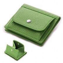 [Bearneko] ミニ財布 二つ折り財布 薄型 本革 メンズ 財布 レディース 2つ折り 小さい 財布 コンパクト ミニウォレット 超軽量 可愛_画像9